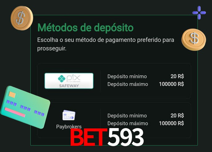 O cassino bet593 oferece uma grande variedade de métodos de pagamento
